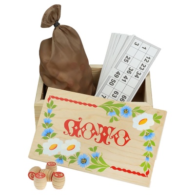 Настольная игра Русское Лото в деревянном сундучке Miland ИН-3551 1